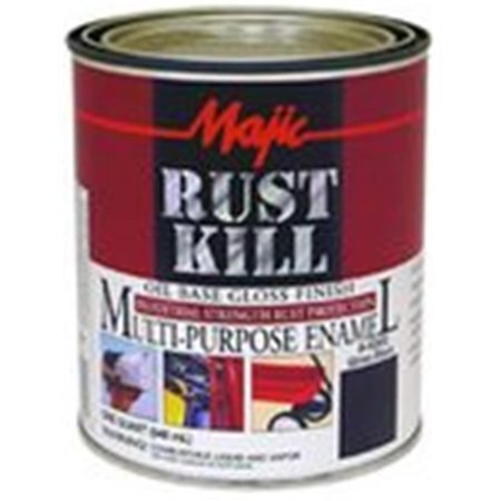 MAJIC PAINTS Majic Paints 8-6022-2 Semi Gloss Black Rust kill 52752602223